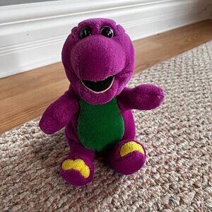 Barney Plush Stuffed Purple Dinosaur Toy  9" Tall